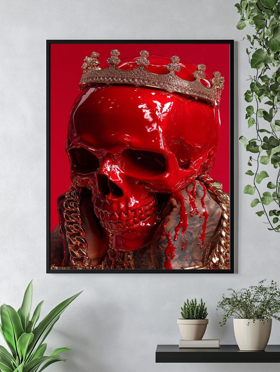 Red Skull Crown Poster. — room view 4