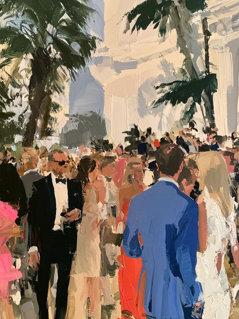Palm Garden Gala Fine-Art Print. poster detail