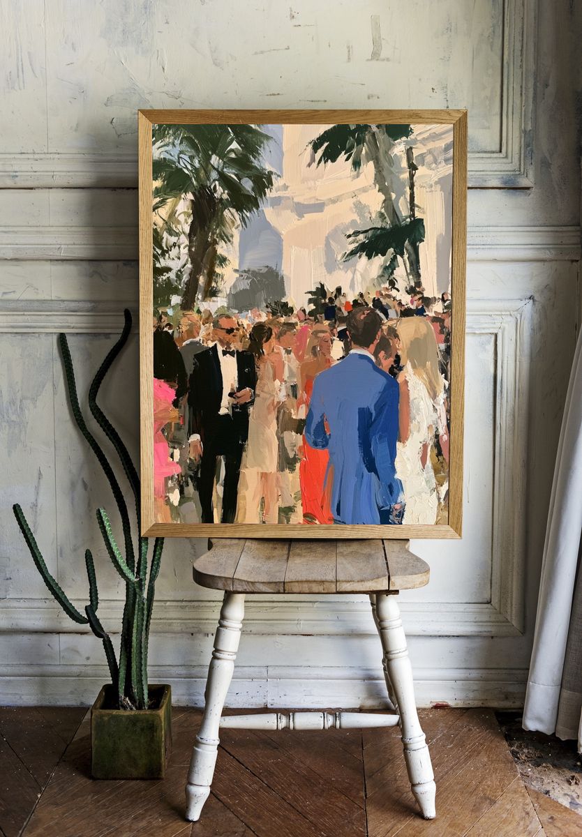 Palm Garden Gala Fine-Art Print. room preview