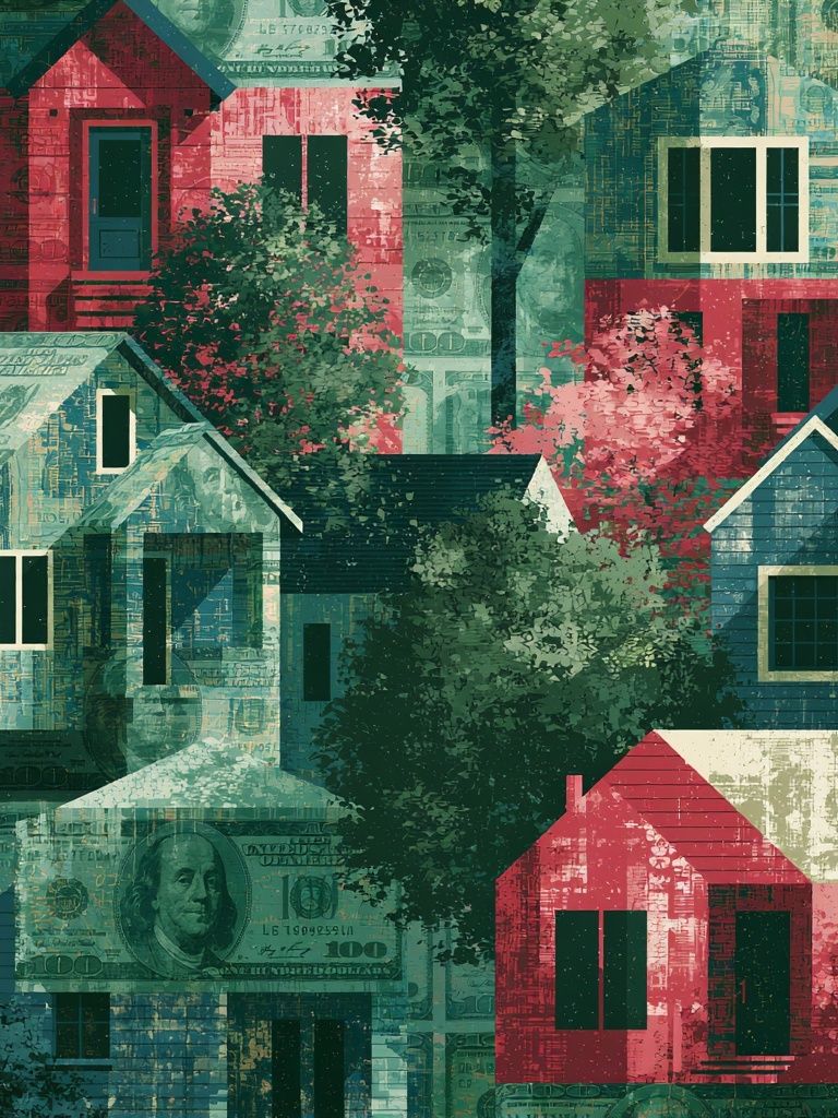 Money House Collage Print. poster detail