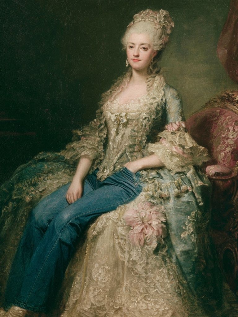 Marie Antoinette Surreal Portrait Print. poster detail