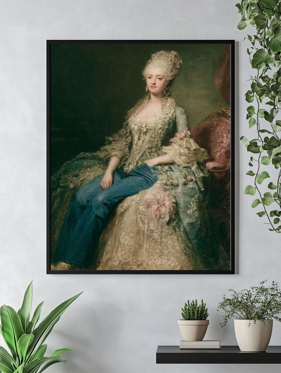 Marie Antoinette Surreal Portrait Print. — room view 4