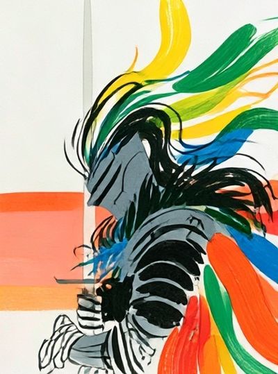 Colorful Abstract Figure Poster. poster