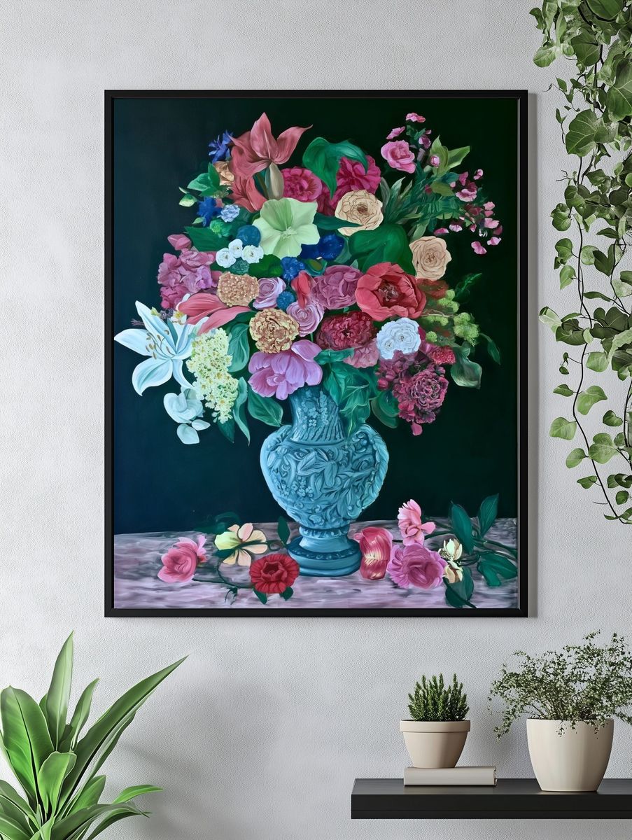 Floral Still Life — Fine-Art Print. — room view 4