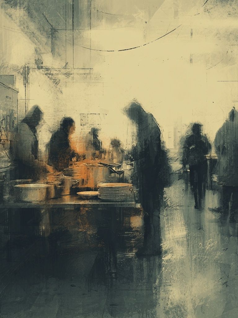 Abstract Kitchen Scene Poster. poster detail