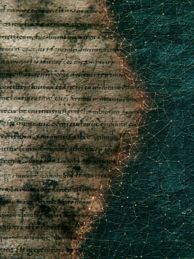 Ancient Manuscript Texture Poster. poster