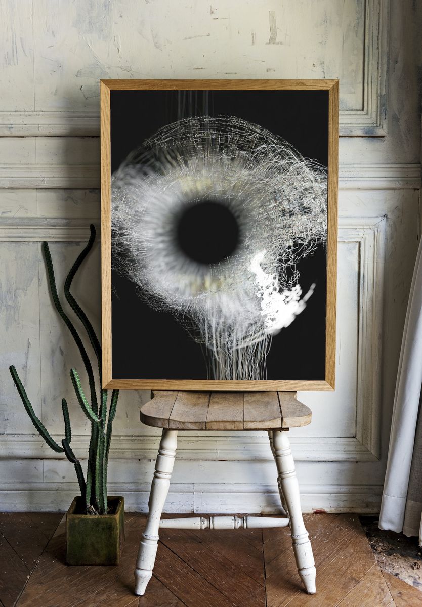 Abstract Eye — Fine-Art Print. room preview