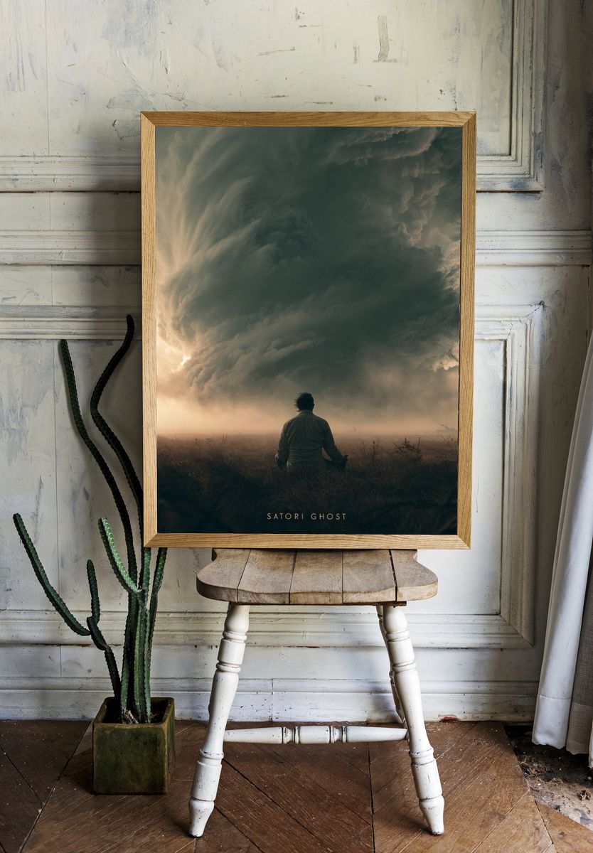 Satori Ghost Surrealism Poster. — room view 1