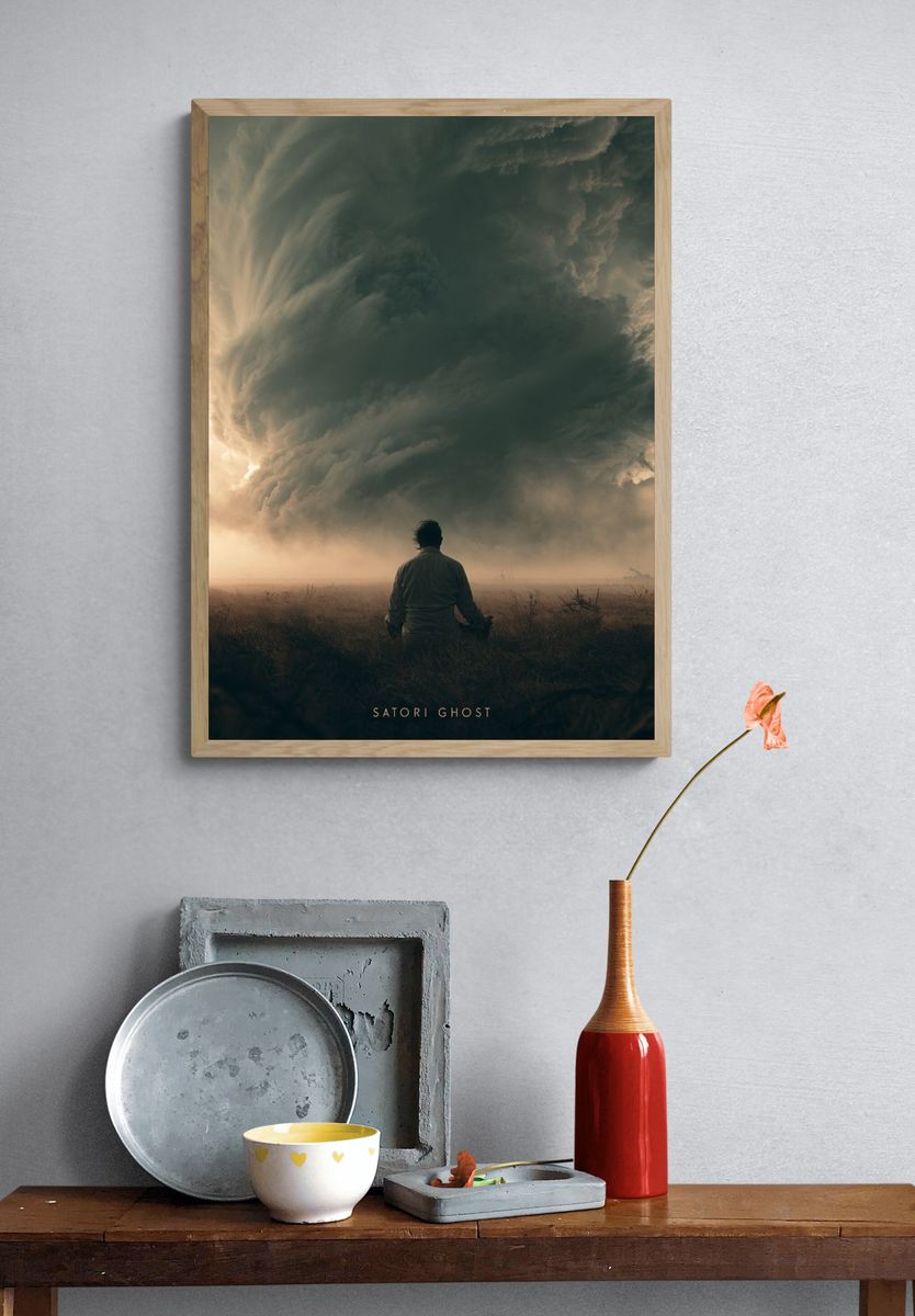 Satori Ghost Surrealism Poster. — room view 3
