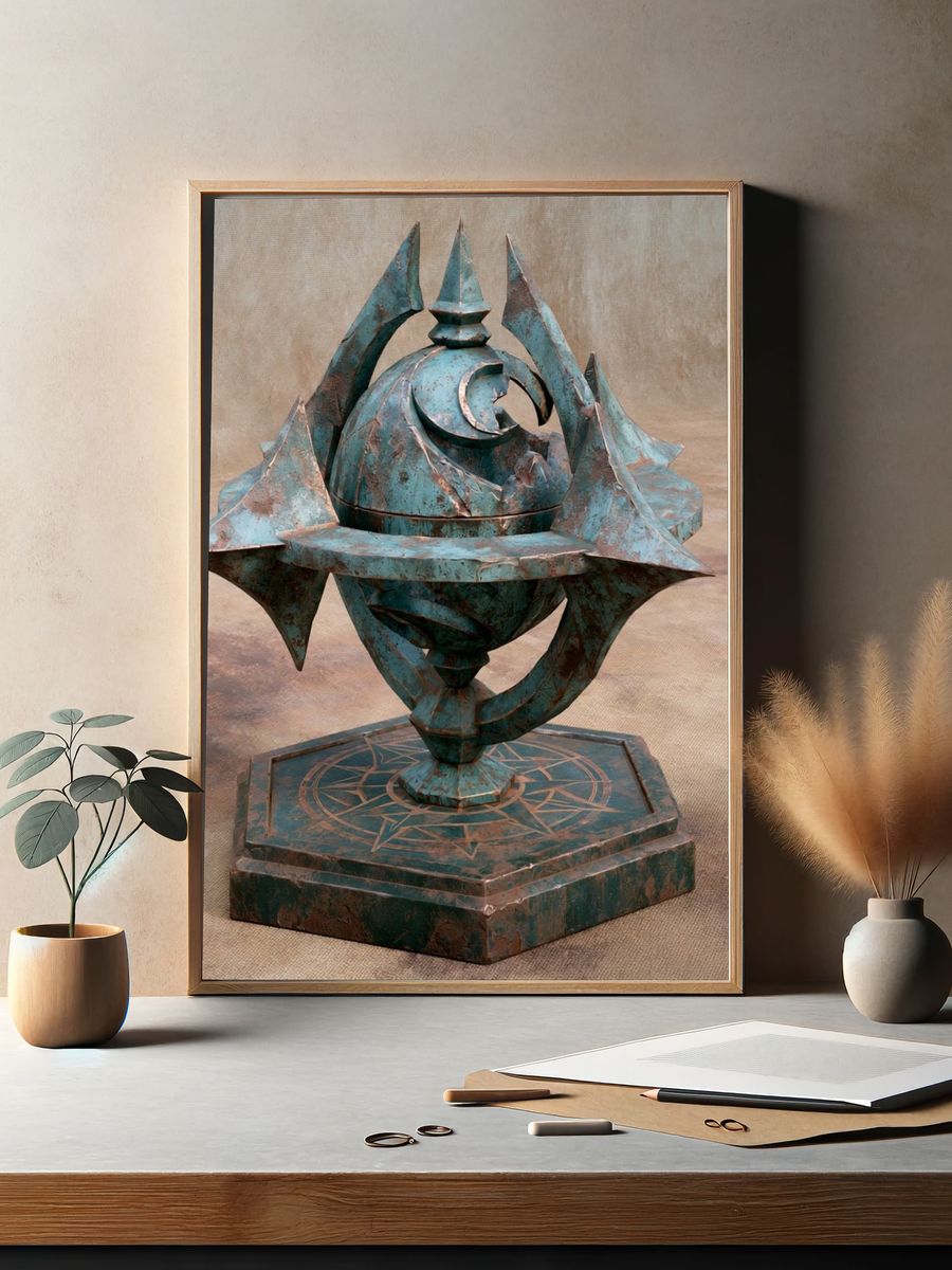 Cosmic Vision Portrait Print. — room view 2