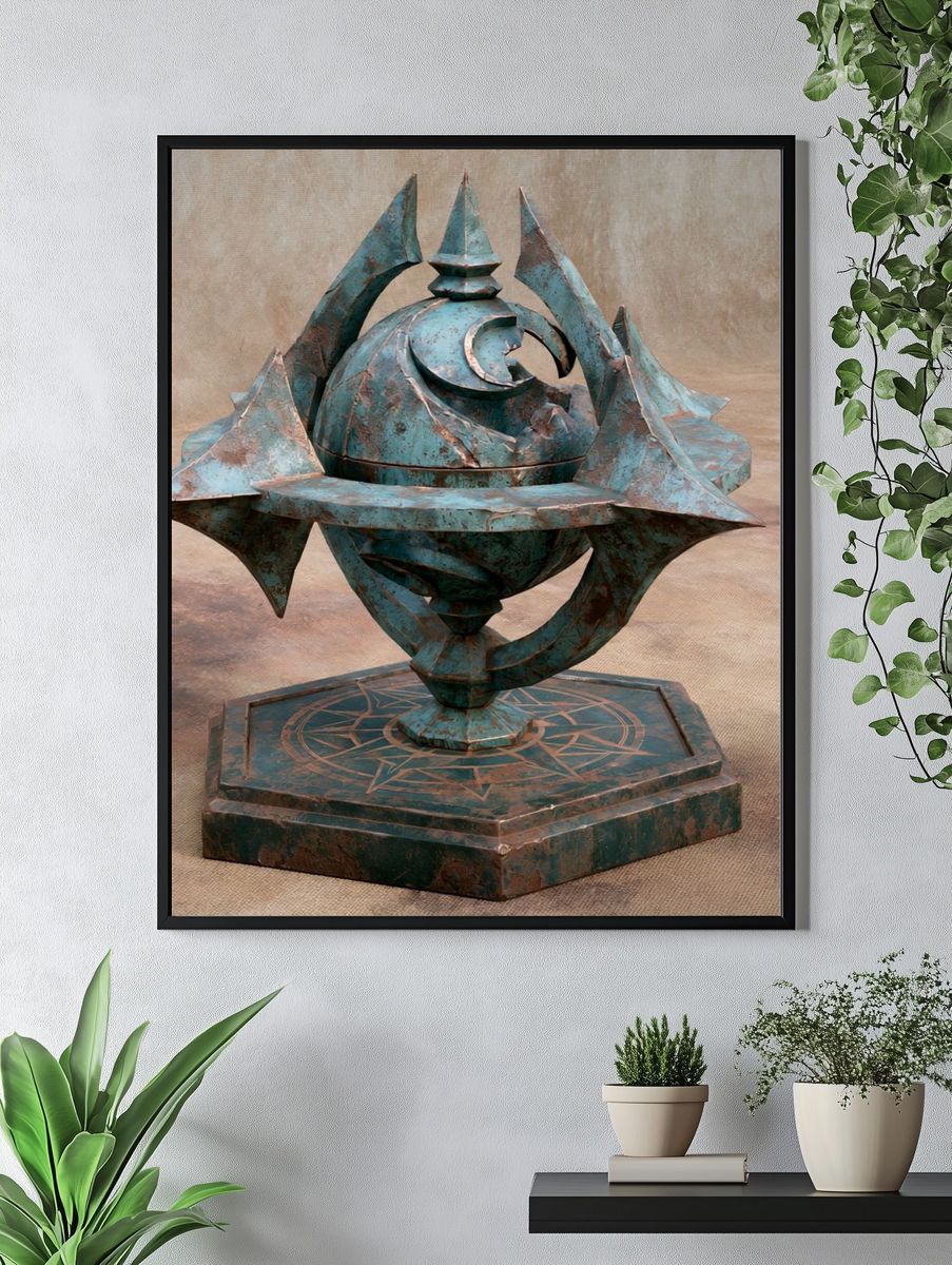 Cosmic Vision Portrait Print. — room view 4