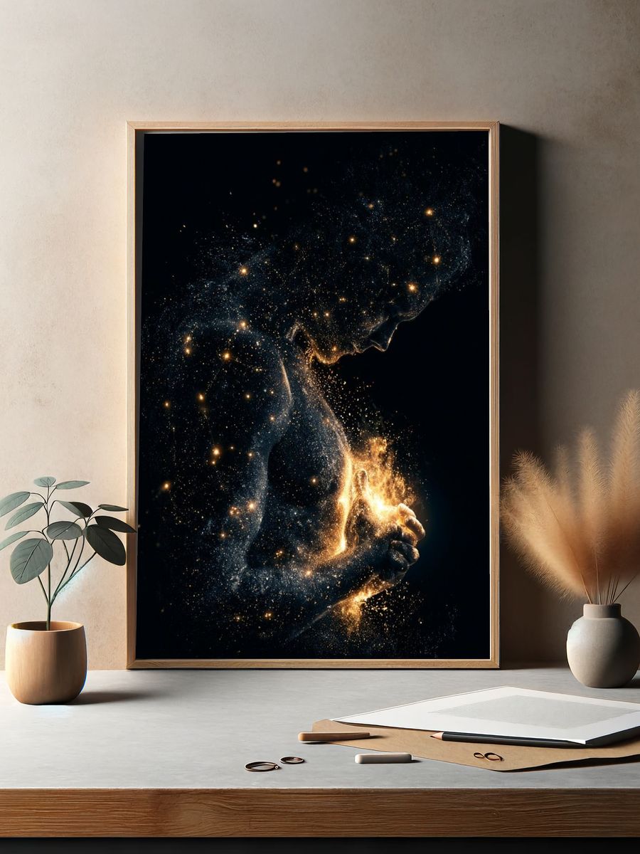 Cosmic Figure Fine-Art Print. — room view 2