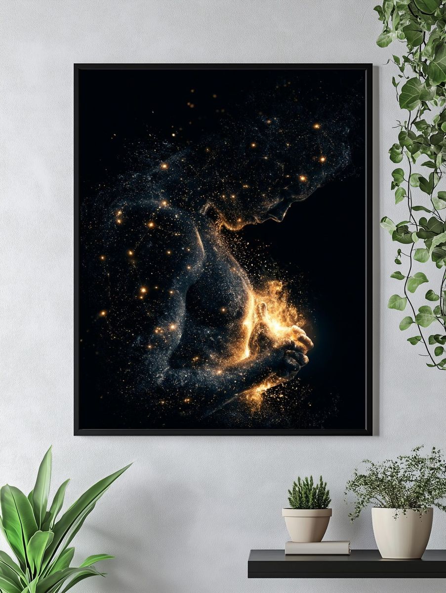 Cosmic Figure Fine-Art Print. — room view 4