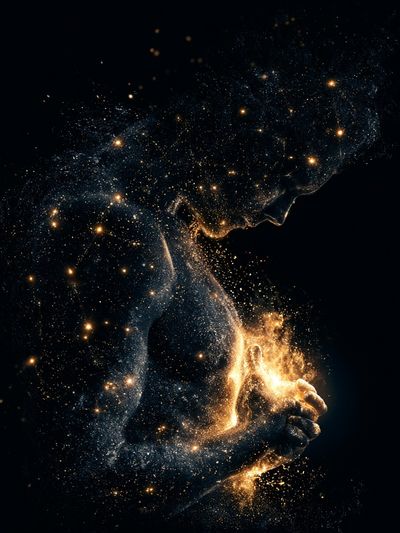 Cosmic Figure Fine-Art Print. poster