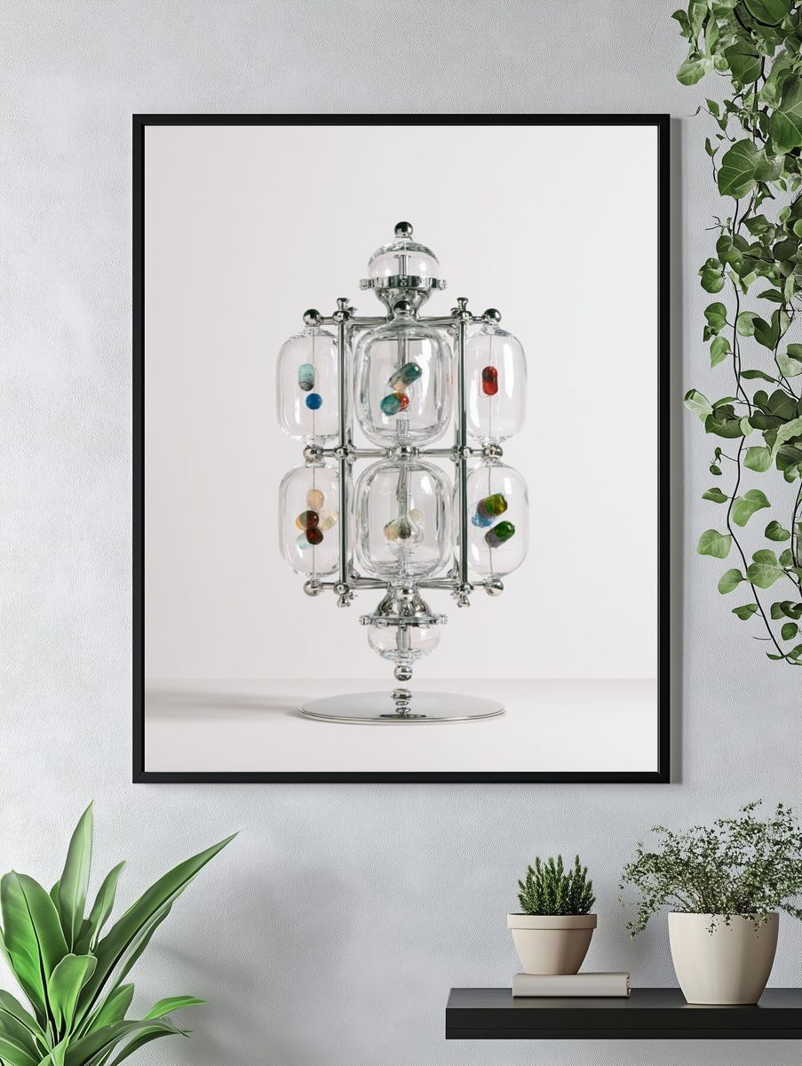 Glass Capsule Sculpture Poster. — room view 4
