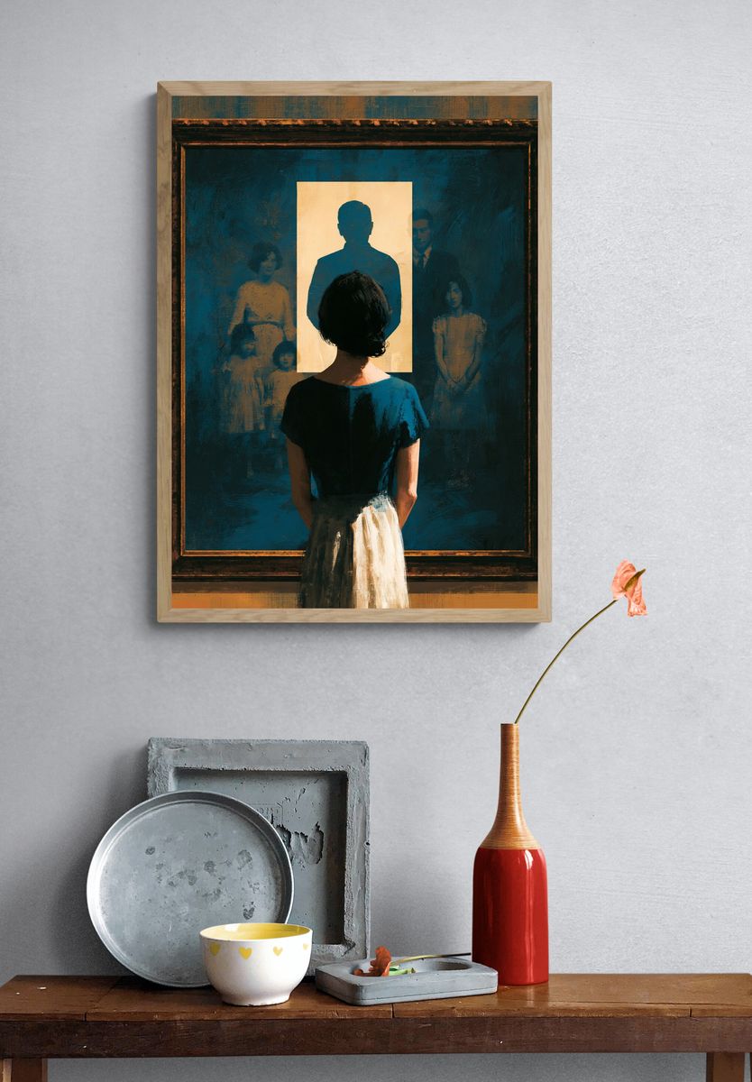Museum Reflection Portrait Print. — room view 3