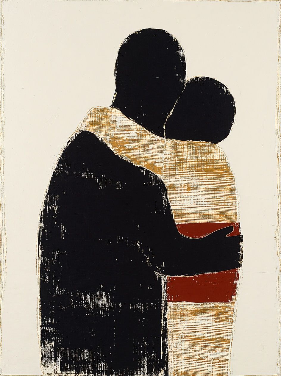 Embrace Silhouette Fine-Art Print. poster detail