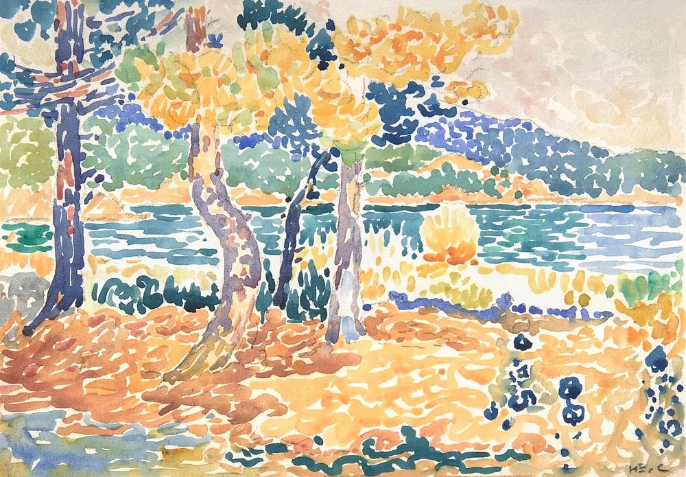 Pines Coastline (1856–1910) painting high. poster detail