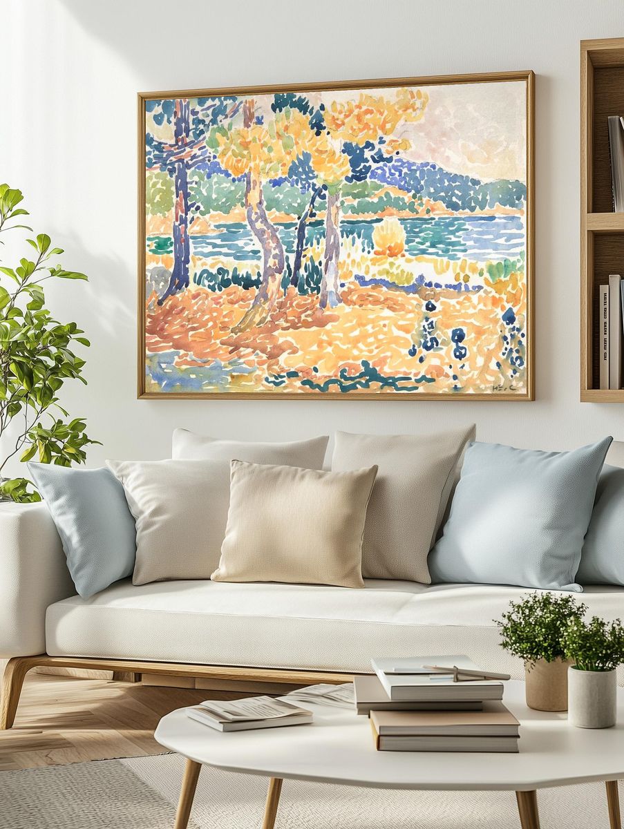 Pines Coastline (1856–1910) painting high. — room view 2