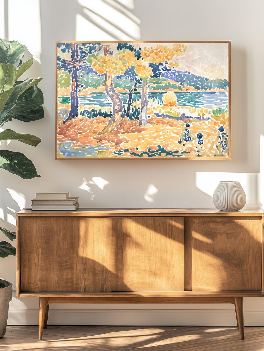 Pines Coastline (1856–1910) painting high. — room view 3