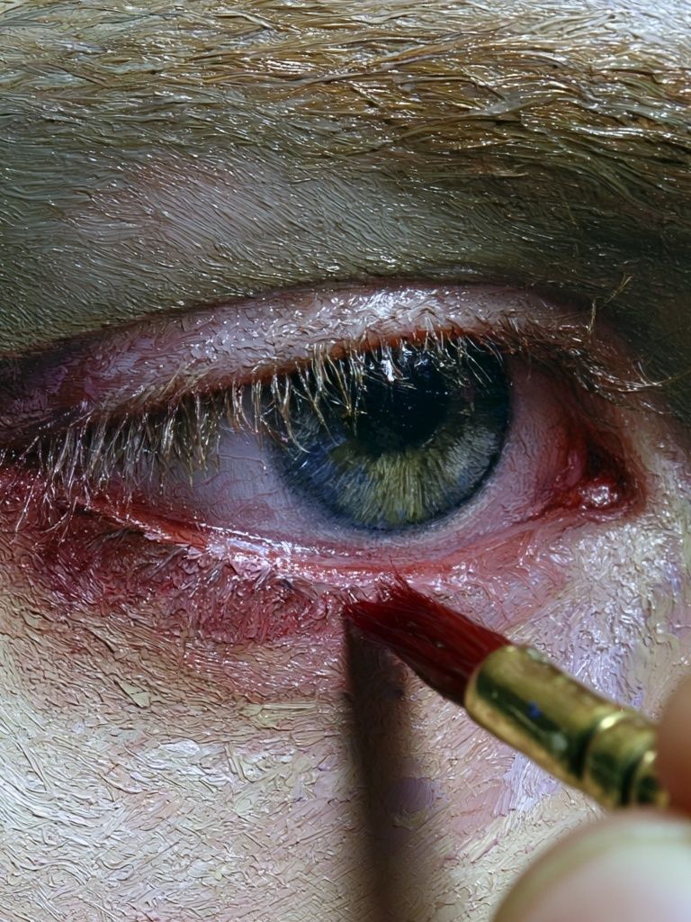 Painterly Eye Close-Up Poster. poster — fine-art art
