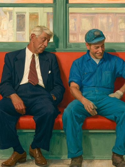 Subway Riders Fine-Art Poster.