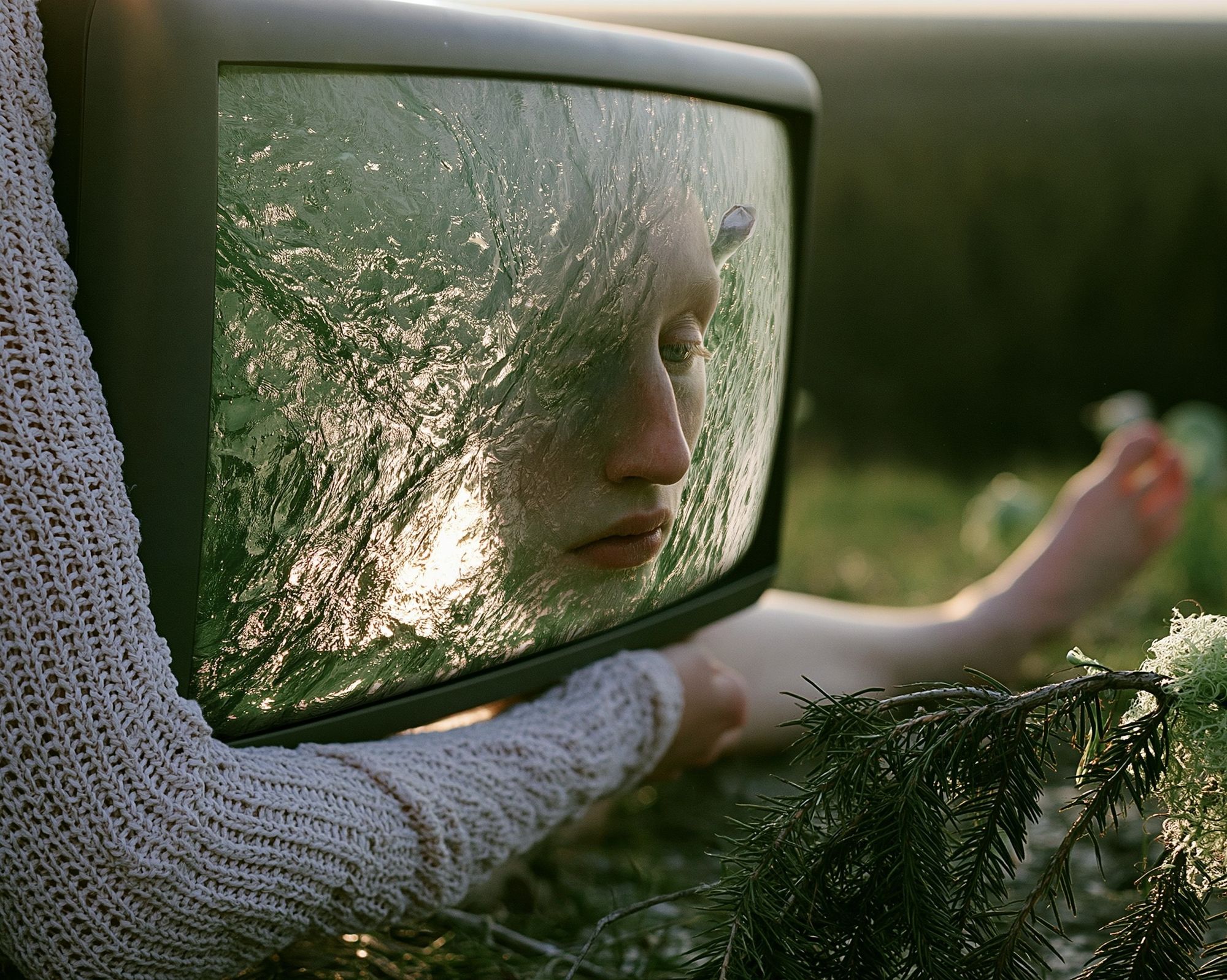 Surreal Mirror Portrait Print. poster detail