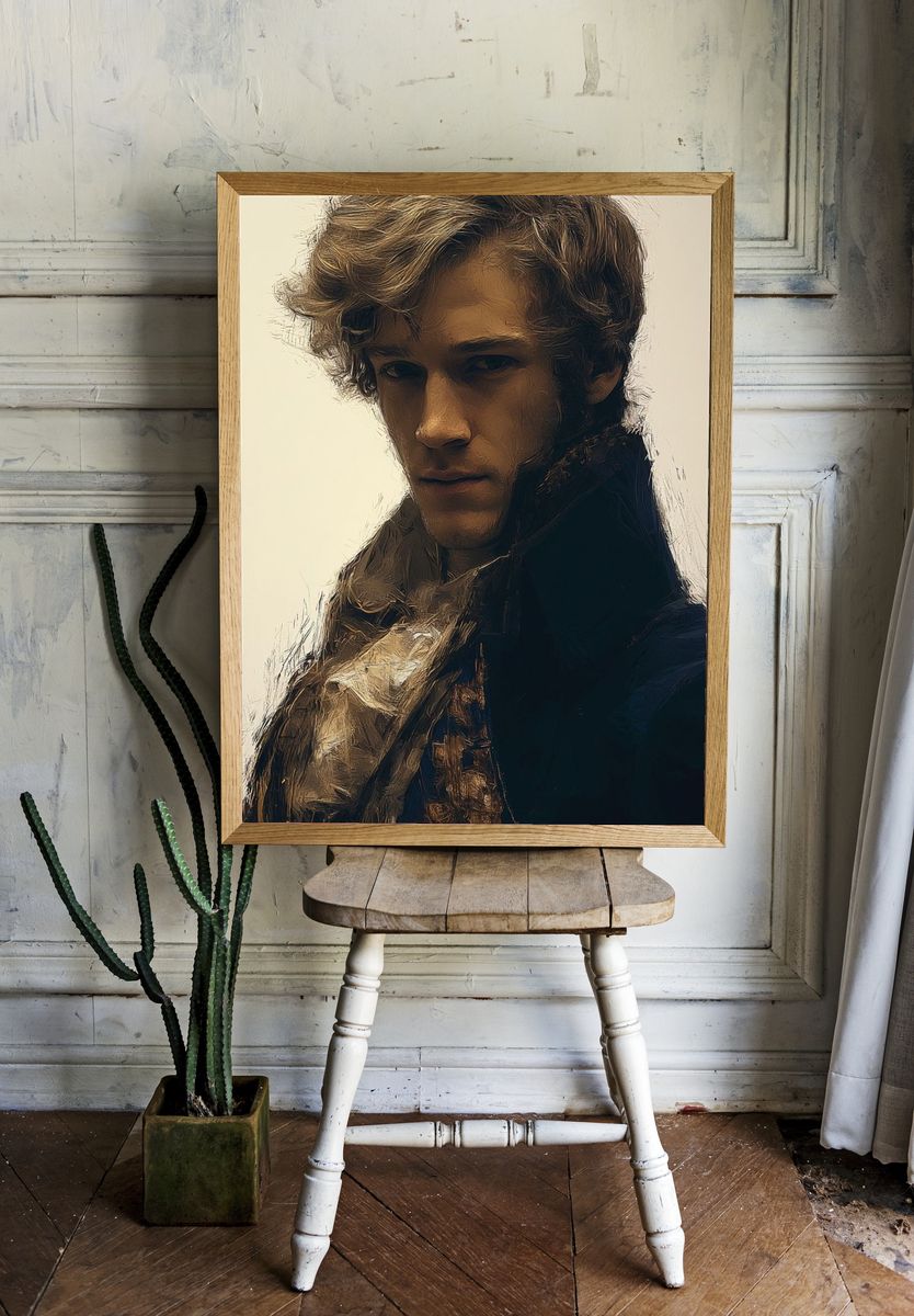 Brooding Portrait — Fine-Art Print. — room view 1