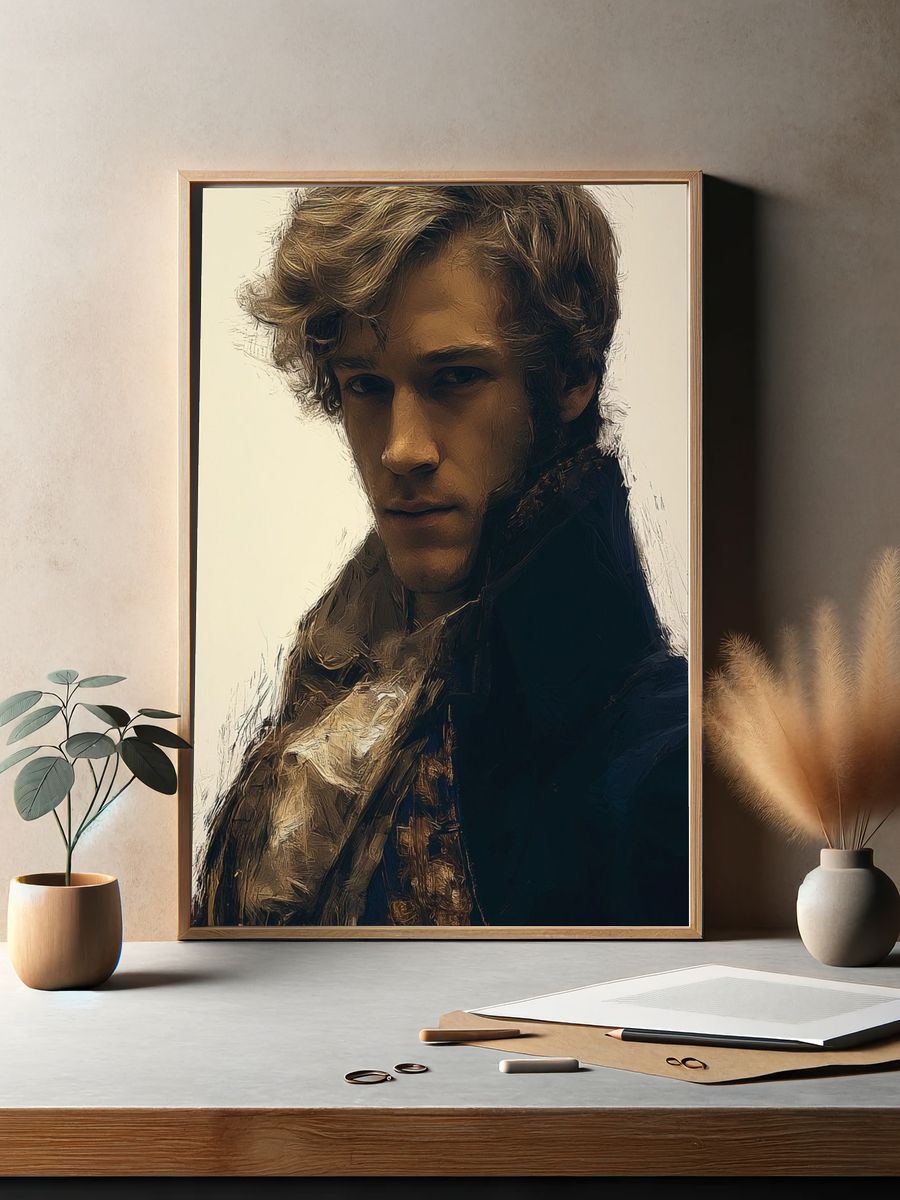 Brooding Portrait — Fine-Art Print. — room view 2