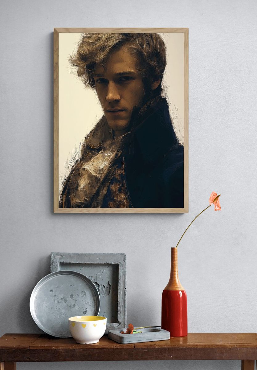 Brooding Portrait — Fine-Art Print. — room view 3
