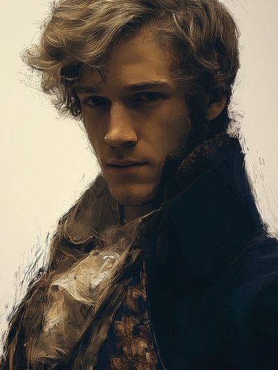 Brooding Portrait — Fine-Art Print. poster