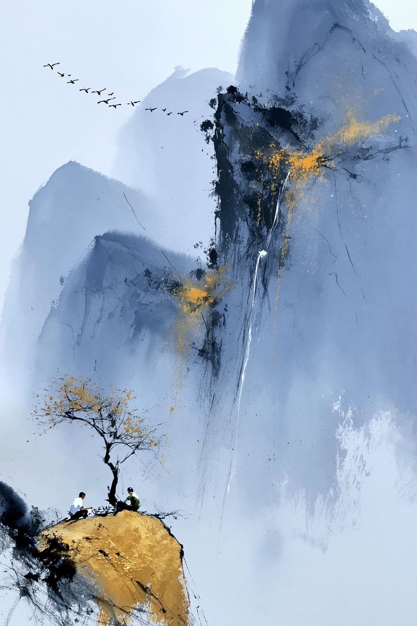 Misty Mountain Inkscape Poster. poster detail