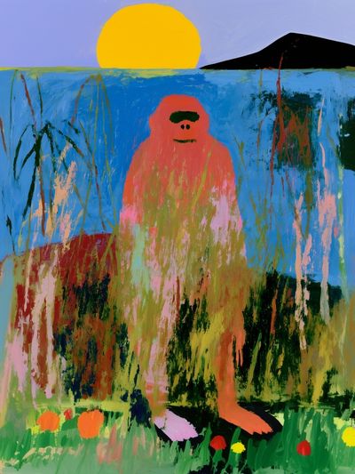 Abstract Figure Landscape Poster.