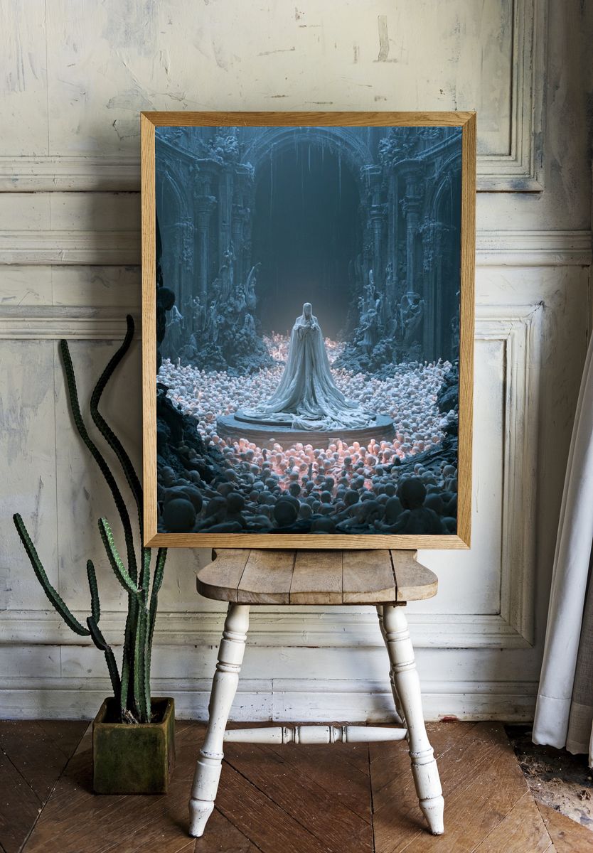 Gothic Ritual Surrealism Print. — room view 1