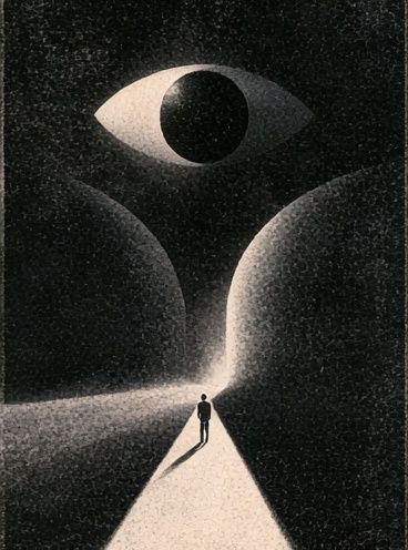 Surreal Eye and Figure Print. poster — fine-art art