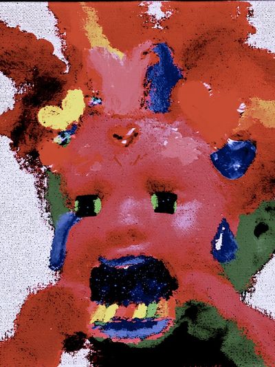 Abstract Bear Face Poster.