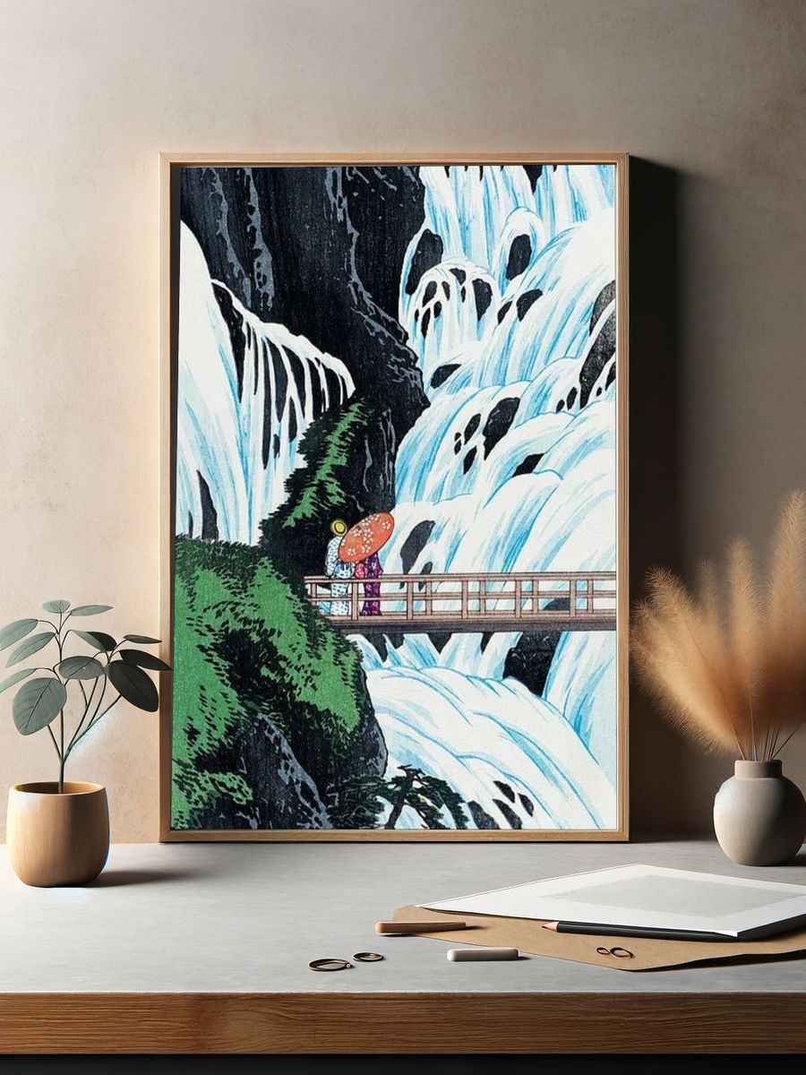 Shiragumo Waterfall Nikkō (1910) print. — room view 2