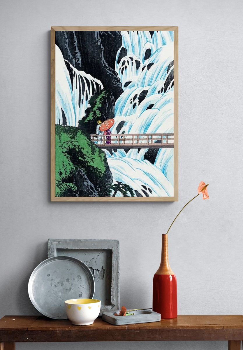 Shiragumo Waterfall Nikkō (1910) print. — room view 3