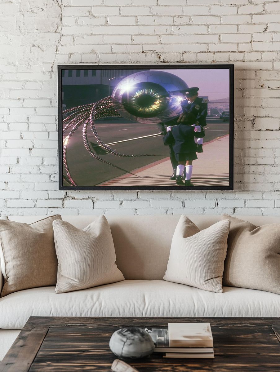 Surreal Street Parade Print. room preview