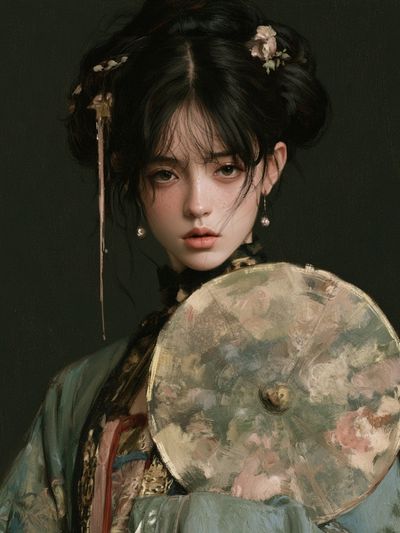 Geisha Portrait Fine-Art Poster.