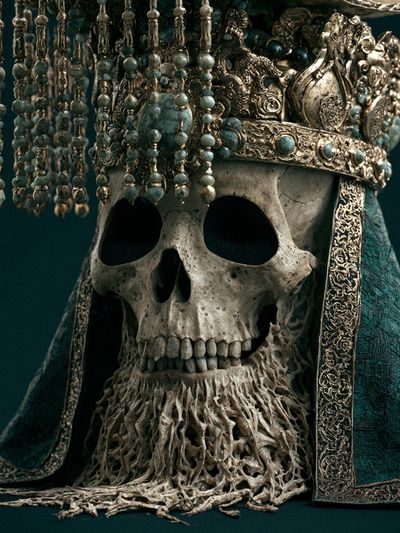 Ornate Skull Crown Poster.