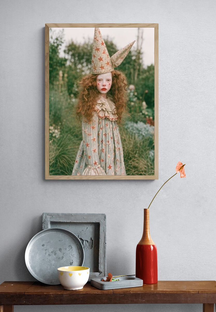 Whimsical Garden Portrait Poster. — room view 3