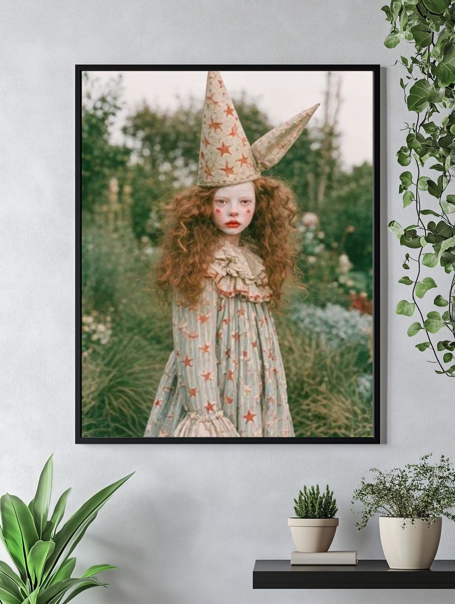 Whimsical Garden Portrait Poster. — room view 4