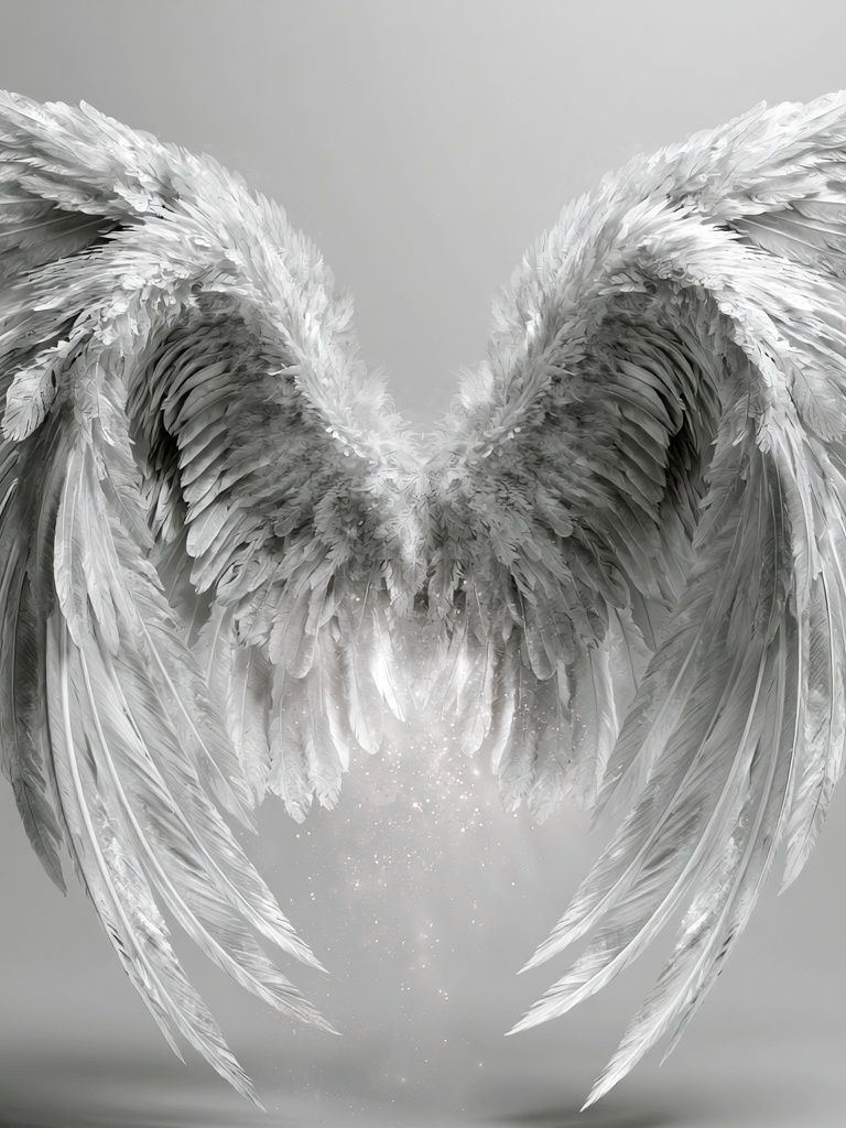 Celestial Angel Wings Print. poster — fine-art art
