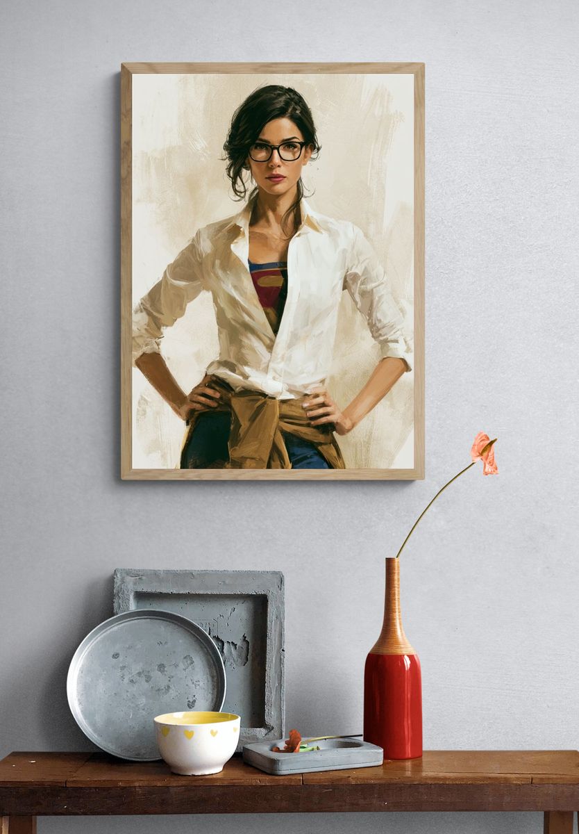 Confident Woman Portrait Print. — room view 3