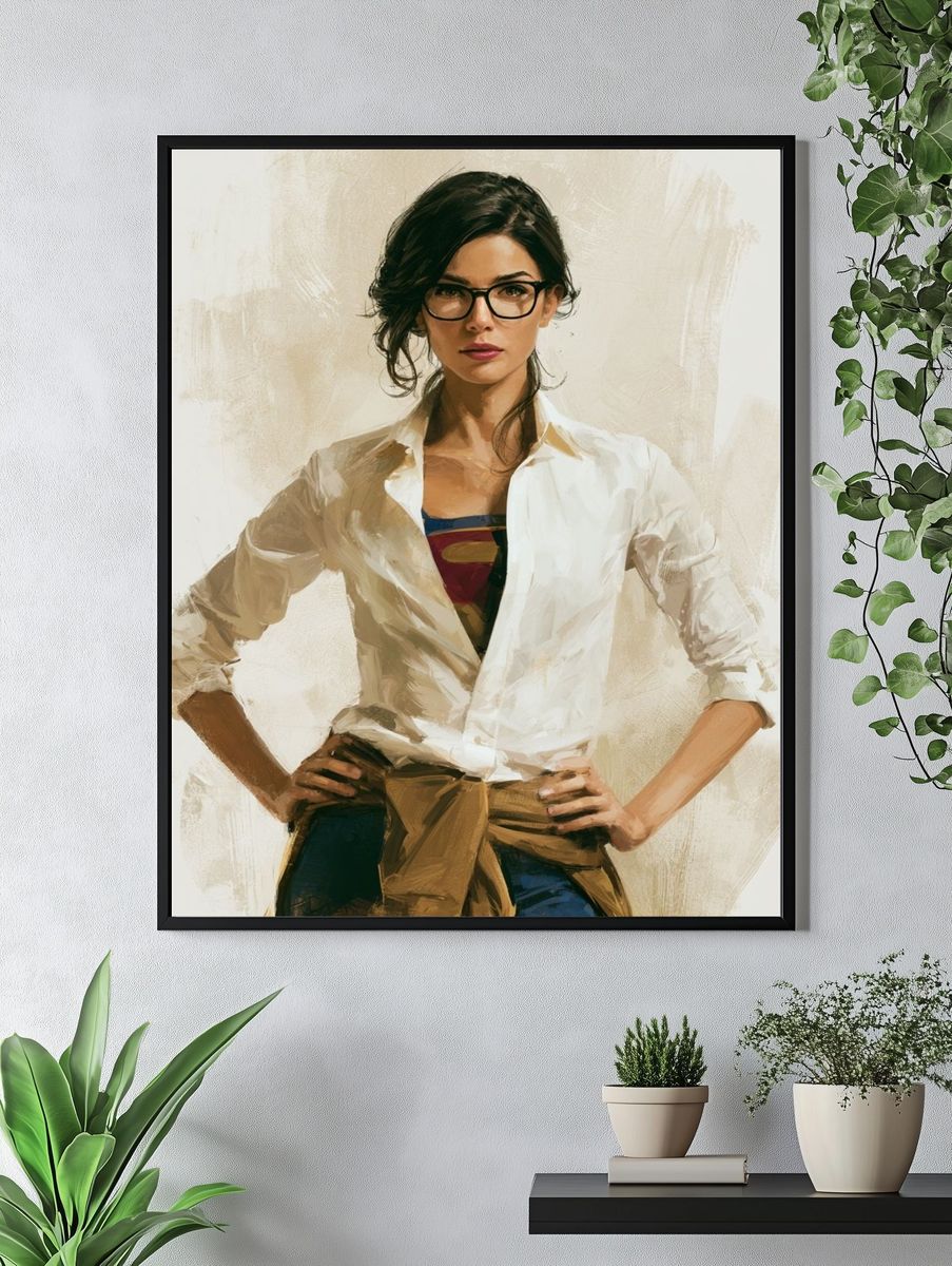 Confident Woman Portrait Print. — room view 4
