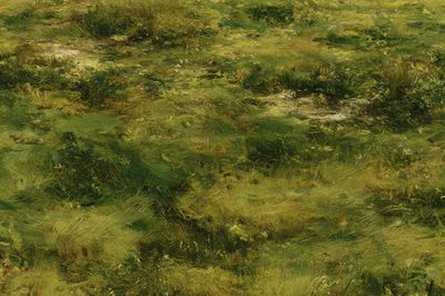 Mossy Meadow Impressionist Print.