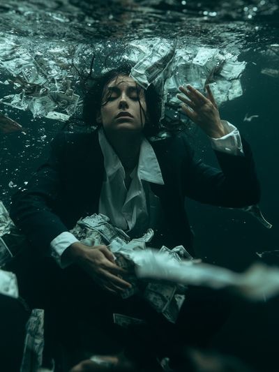 Underwater Surreal Portrait Print.