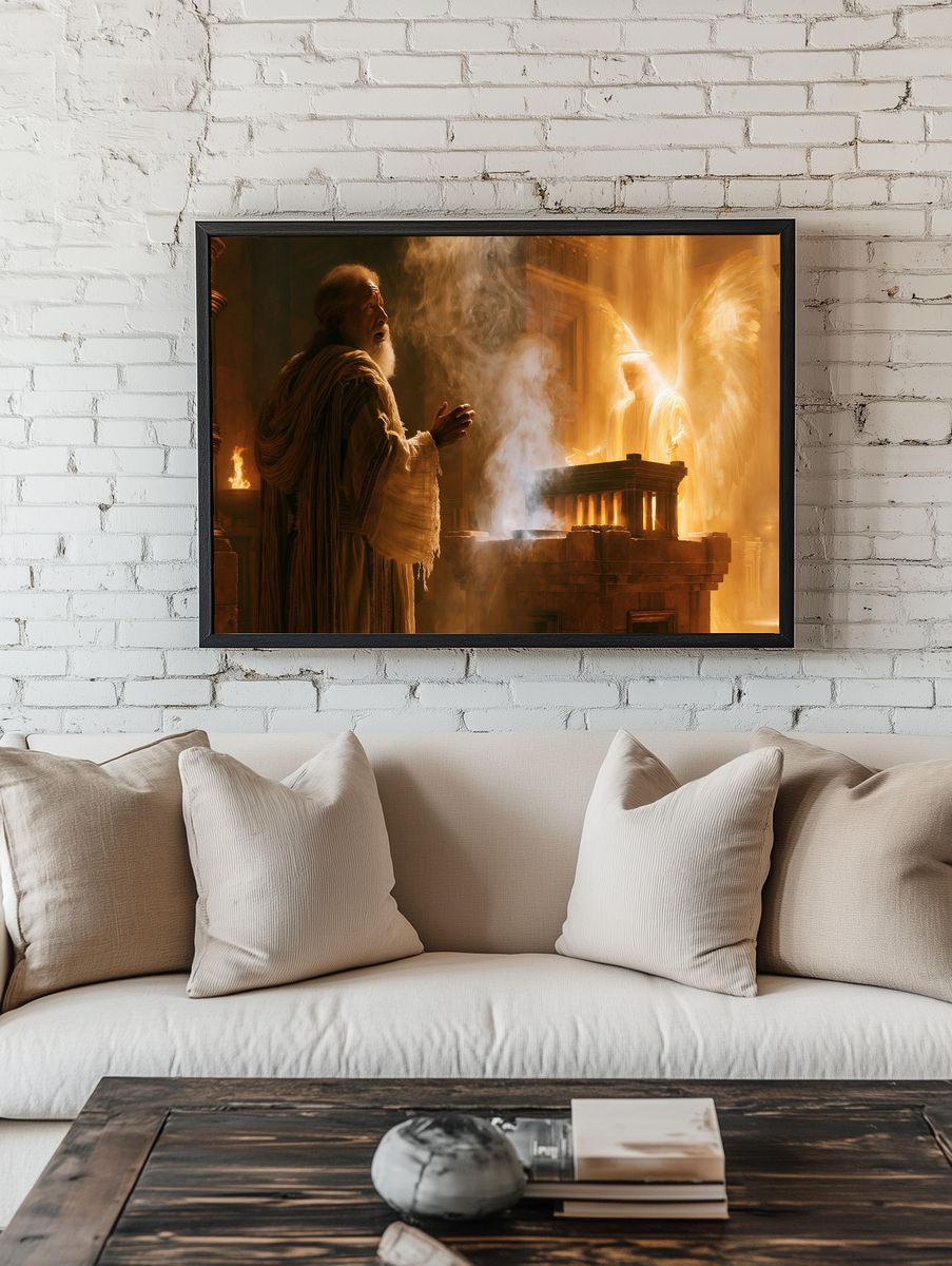 Angelic Vision in Temple Print. room preview