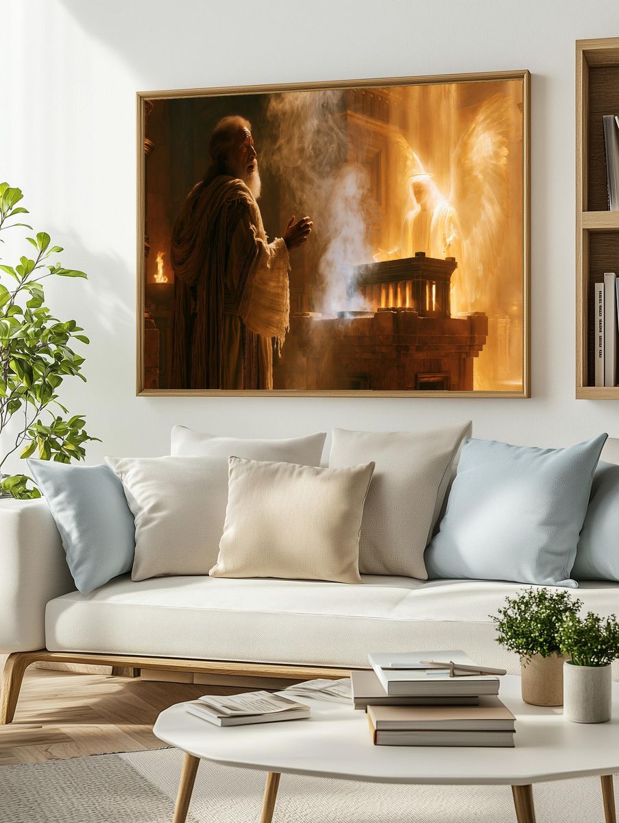 Angelic Vision in Temple Print. — room view 2